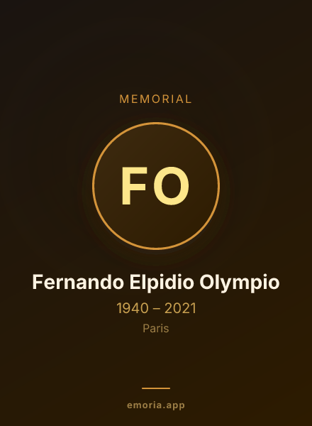 Memorial portrait of Fernando Elpidio Olympio