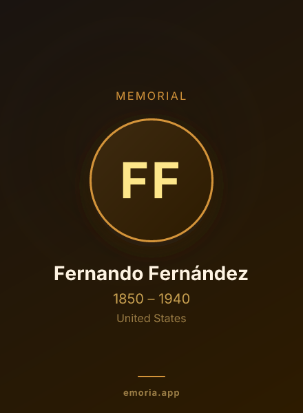 Memorial portrait of Fernando Fernández