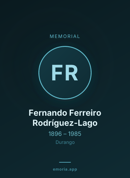 Memorial portrait of Fernando Ferreiro Rodríguez-Lago