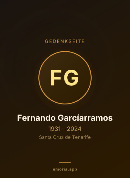 Gedenkportrait von Fernando Garcíarramos