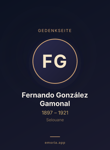 Gedenkportrait von Fernando González Gamonal