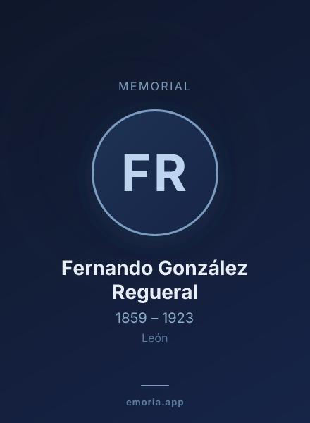Memorial portrait of Fernando González Regueral