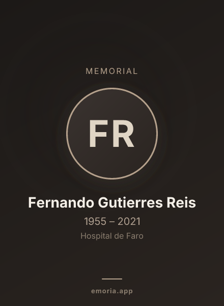 Memorial portrait of Fernando Gutierres Reis