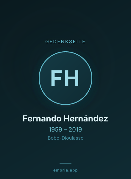 Gedenkportrait von Fernando Hernández
