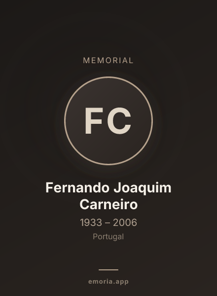 Memorial portrait of Fernando Joaquim Carneiro