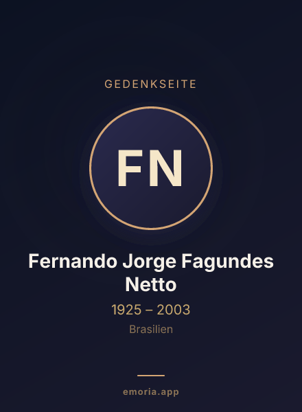 Gedenkportrait von Fernando Jorge Fagundes Netto