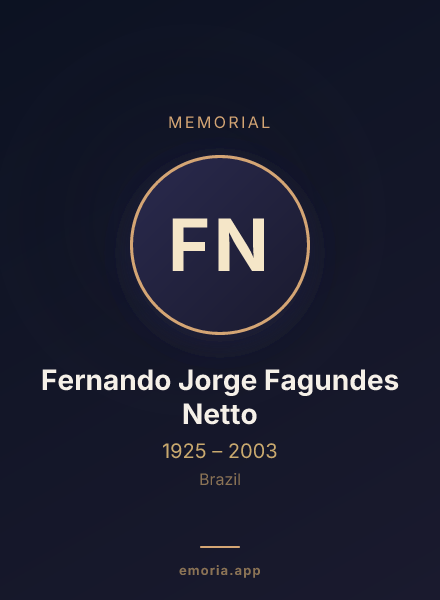 Memorial portrait of Fernando Jorge Fagundes Netto