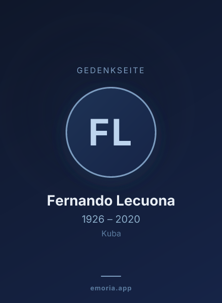 Gedenkportrait von Fernando Lecuona