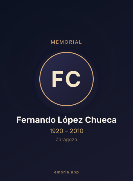 Memorial portrait of Fernando López Chueca