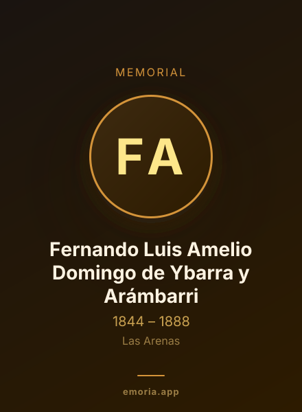 Memorial portrait of Fernando Luis Amelio Domingo de Ybarra y Arámbarri