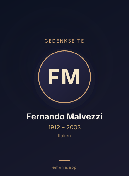 Gedenkportrait von Fernando Malvezzi
