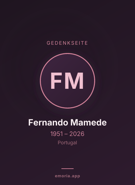 Gedenkportrait von Fernando Mamede