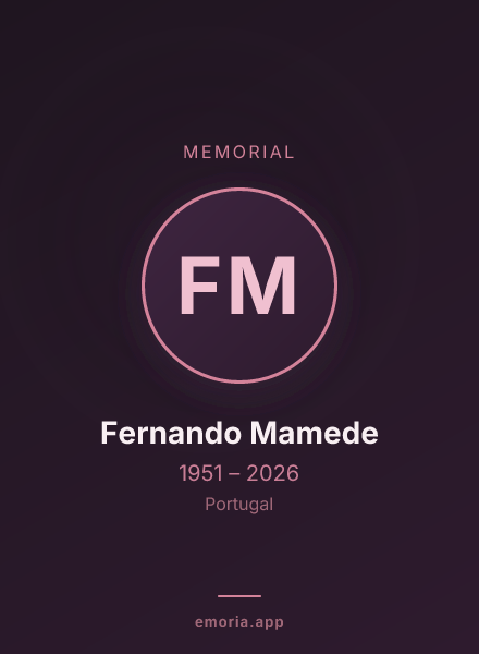 Memorial portrait of Fernando Mamede