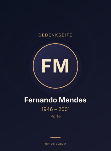 Gedenkportrait von Fernando Mendes