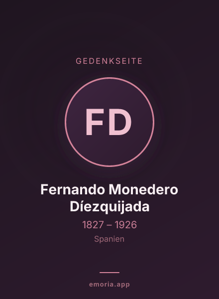 Gedenkportrait von Fernando Monedero Díezquijada
