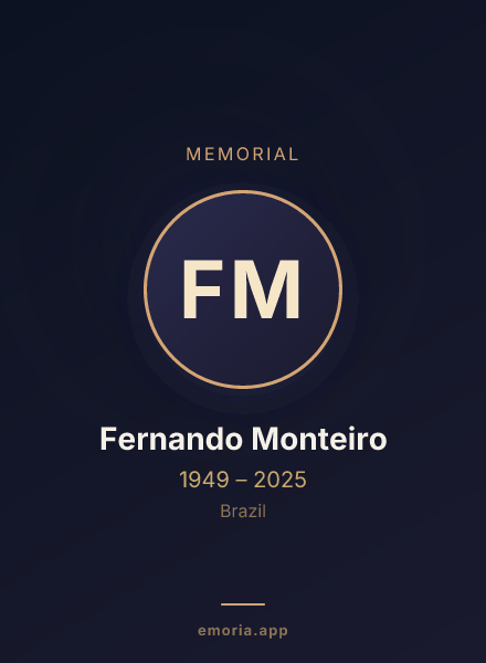 Memorial portrait of Fernando Monteiro
