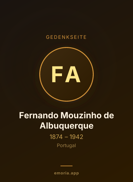 Gedenkportrait von Fernando Mouzinho de Albuquerque