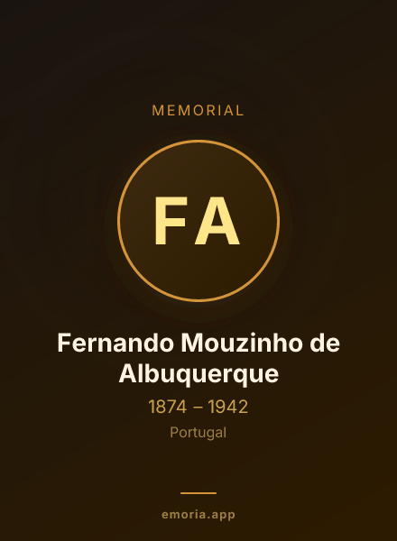 Memorial portrait of Fernando Mouzinho de Albuquerque