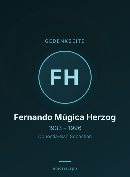Gedenkportrait von Fernando Múgica Herzog