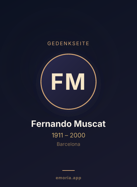 Gedenkportrait von Fernando Muscat
