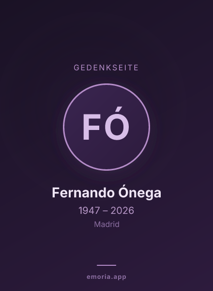 Gedenkportrait von Fernando Ónega
