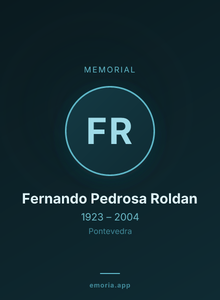 Memorial portrait of Fernando Pedrosa Roldan