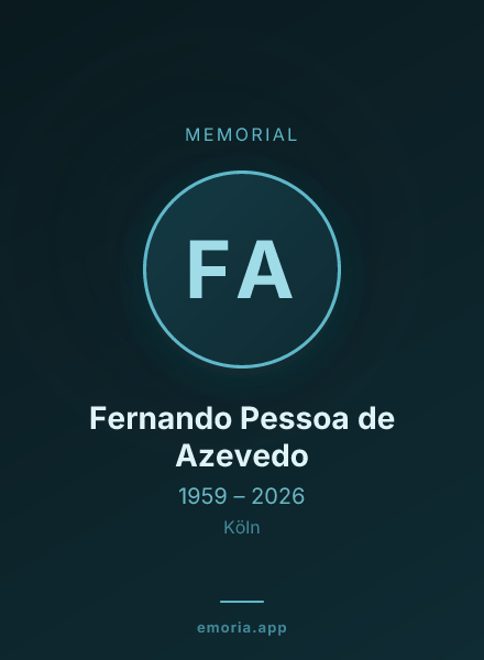 Memorial portrait of Fernando Pessoa de Azevedo