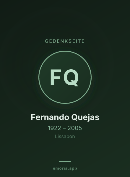 Gedenkportrait von Fernando Quejas
