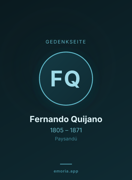 Gedenkportrait von Fernando Quijano