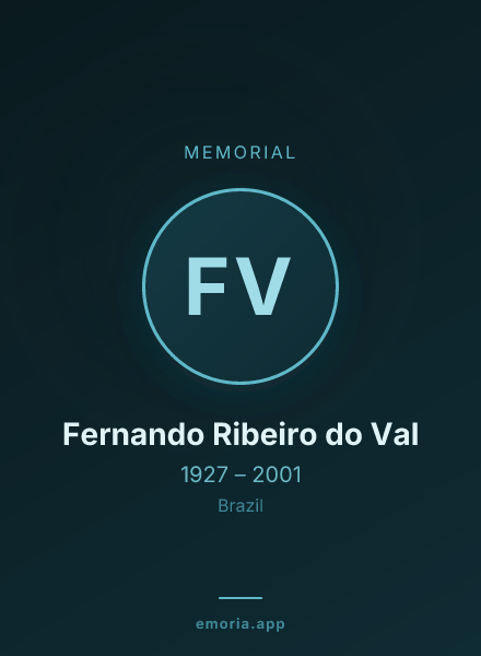Memorial portrait of Fernando Ribeiro do Val