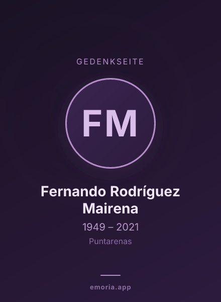 Gedenkportrait von Fernando Rodríguez Mairena