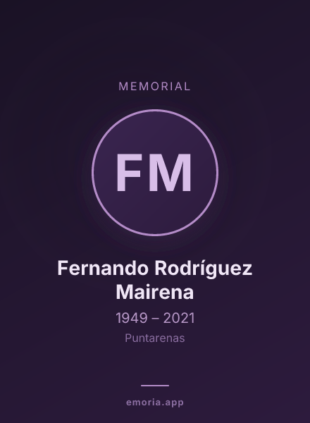 Memorial portrait of Fernando Rodríguez Mairena