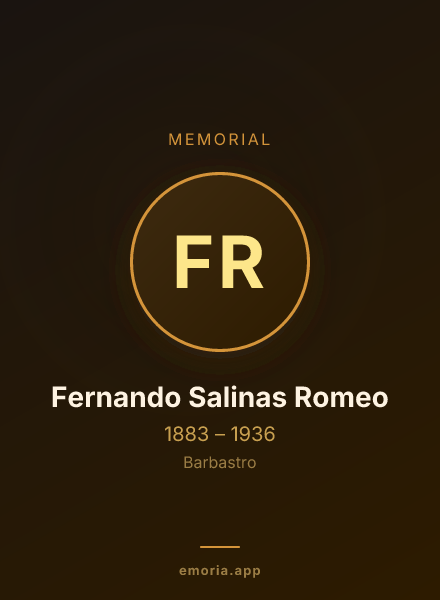 Memorial portrait of Fernando Salinas Romeo