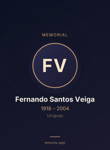 Memorial portrait of Fernando Santos Veiga