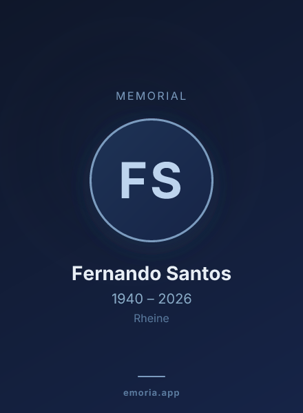 Memorial portrait of Fernando Santos