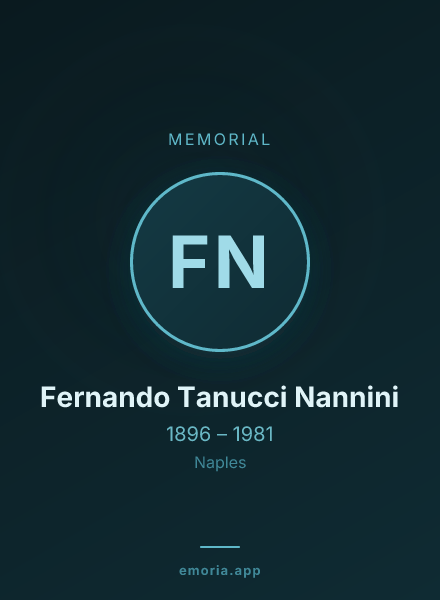 Memorial portrait of Fernando Tanucci Nannini