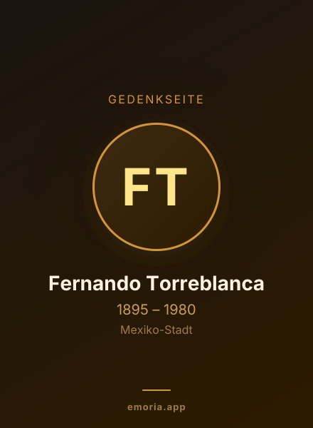 Gedenkportrait von Fernando Torreblanca