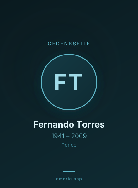 Gedenkportrait von Fernando Torres