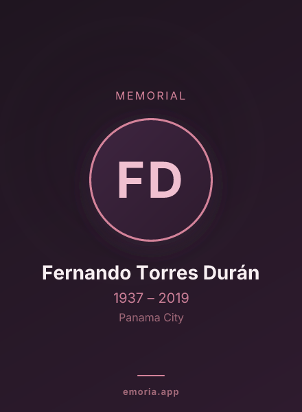 Memorial portrait of Fernando Torres Durán