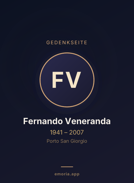 Gedenkportrait von Fernando Veneranda