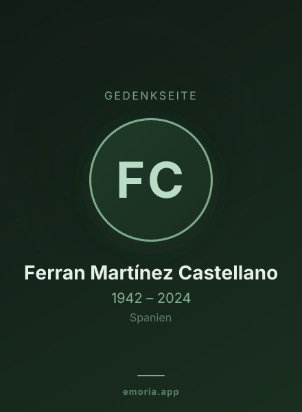 Gedenkportrait von Ferran Martínez Castellano