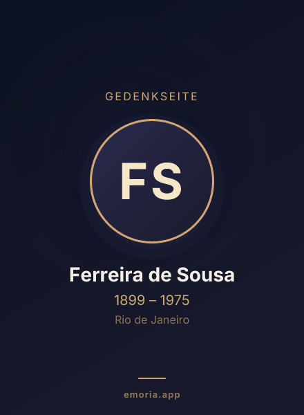 Gedenkportrait von Ferreira de Sousa