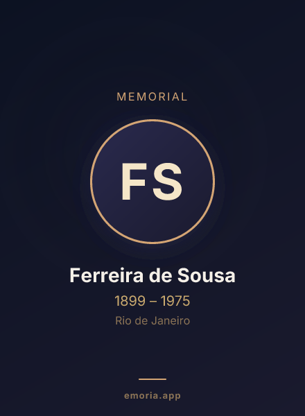 Memorial portrait of Ferreira de Sousa