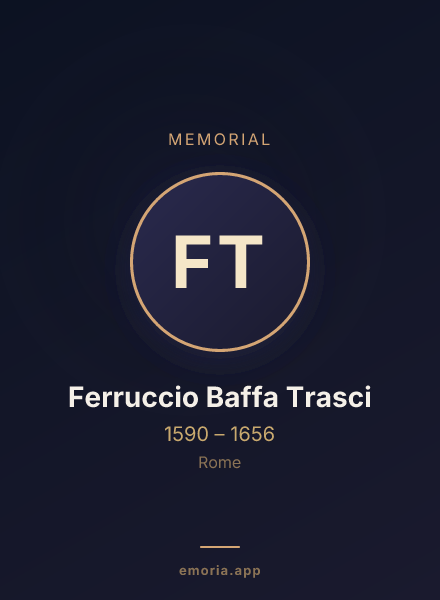 Memorial portrait of Ferruccio Baffa Trasci