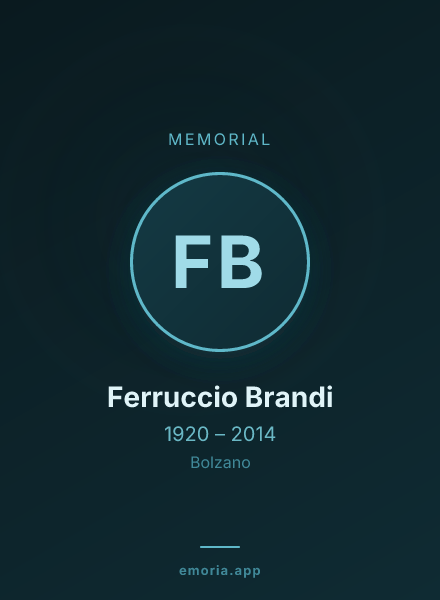 Memorial portrait of Ferruccio Brandi