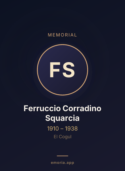 Memorial portrait of Ferruccio Corradino Squarcia