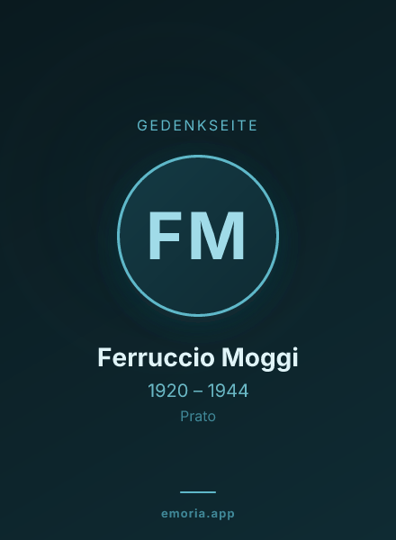 Gedenkportrait von Ferruccio Moggi