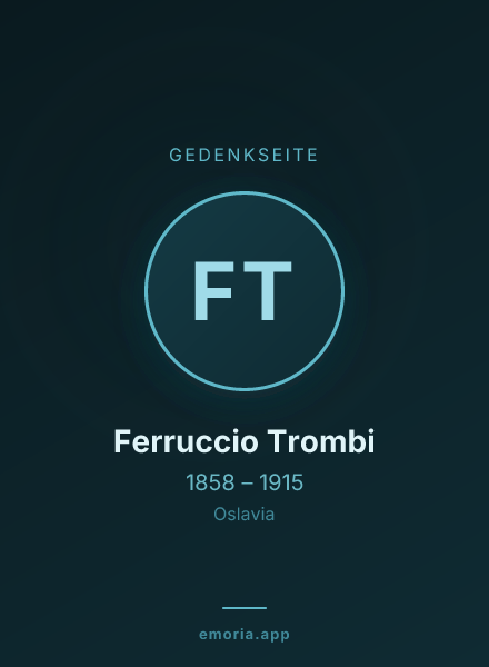Gedenkportrait von Ferruccio Trombi