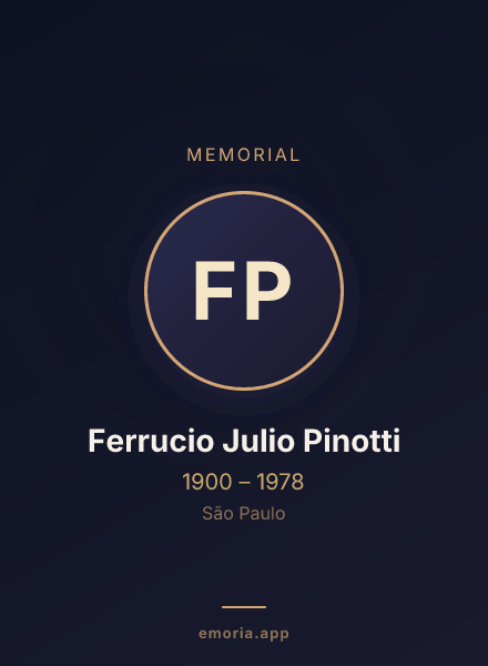 Memorial portrait of Ferrucio Julio Pinotti