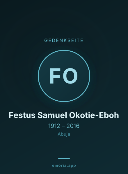 Gedenkportrait von Festus Samuel Okotie-Eboh